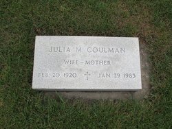 Julia M <I>Adams</I> Coulman 