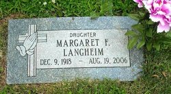 Margaret F Langheim 