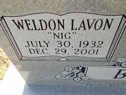 Weldon Lavon “Nig” Brock 