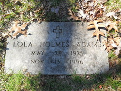 Lola Beatrice “Nana” <I>Holmes</I> Adams 