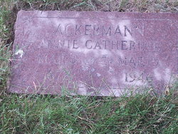 Annie Catherine <I>Board</I> Ackermann 