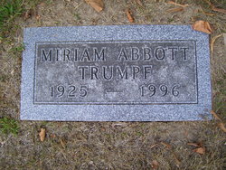Miriam Esther <I>Abbott</I> Trumpf 