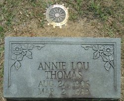 Annie Lou <I>Thrasher</I> Thomas 