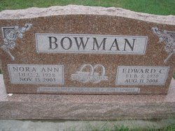 Nora Ann <I>Yates</I> Bowman 