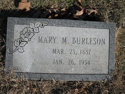 Mary M <I>McGill</I> Burleson 