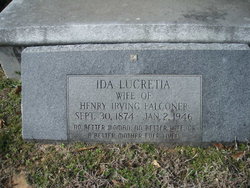Ida Lucretia <I>Taylor</I> Falconer 