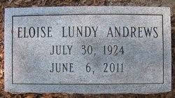 Eloise <I>Lundy</I> Andrews 