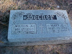 Mary C <I>Meid</I> Becher 