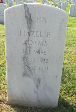 Hazel Berniece <I>Sneed</I> Adams 