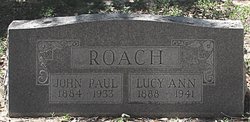 Lucy Ann <I>Moseley</I> Roach 