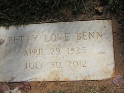 Betty <I>Love</I> Benn 