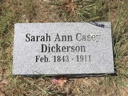 Sarah Ann <I>Casey</I> Dickerson 