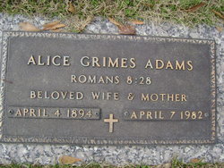 Alice Grimes Adams 