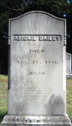 Abigail <I>Partridge</I> Bailey 