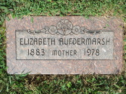 Elizabeth M <I>Pfieffer</I> Aufdermarsh 