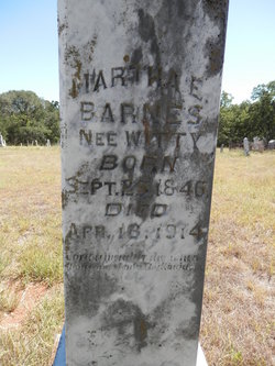 Martha E <I>Witty</I> Barnes 