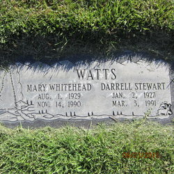 Mary Emma <I>Whitehead</I> Watts 
