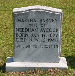 Martha <I>Barnes</I> Aycock 