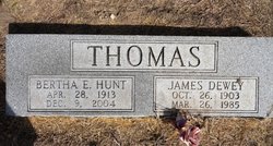 Bertha Ellen <I>Hunt</I> Thomas 