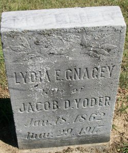 Lydia E <I>Gnagey</I> Yoder 