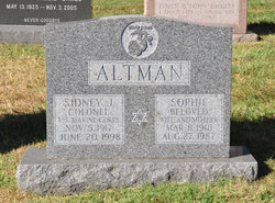 Col Sidney Joseph Altman 