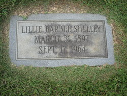 Lillie <I>Barbee</I> Shelley 