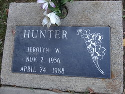 Jerolyn Winona <I>Beebe</I> Hunter 