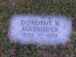 Dorothy Alice <I>Mann</I> Alexander 