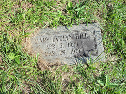 Mary Evelyn “Evelyn” <I>Beavers</I> Hill 