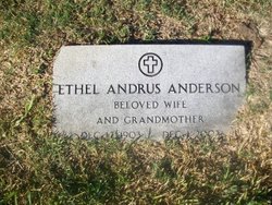 Ethel Jewel <I>Andrus</I> Anderson 