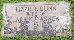 Elizabeth F “Lizzie” <I>Dunn</I> Agnew 