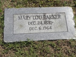 Mary Lou <I>Stuart</I> Barker 
