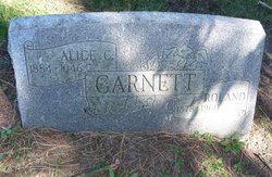 Alice C <I>Bray</I> Garnett 