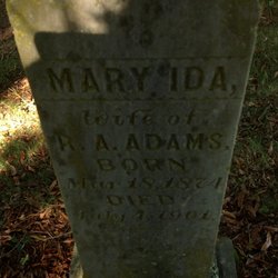 Mary Ida <I>White</I> Adams 