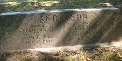 Martha Josephine <I>Singleton</I> Anderson 