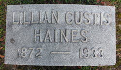 Lillian Vesta <I>Custis</I> Haines 