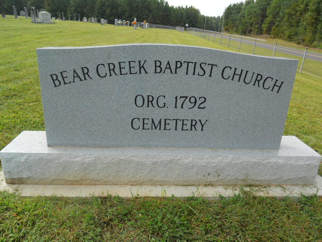 Bear Creek Baptist Church Cemetery