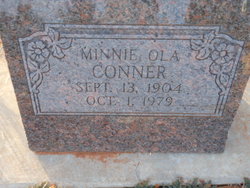 Minnie Ola <I>Garvin</I> Conner 