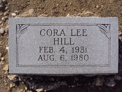Cora Lee <I>Berry</I> Hill 