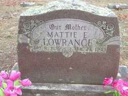 Mattie Eleanor <I>Sapp</I> Lowrance 