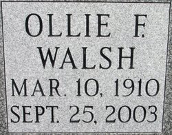 Oliver Fred “Ollie” Walsh 