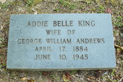Addie Belle <I>King</I> Andrews 