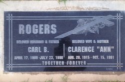 Clarence Ann <I>Adams</I> Rogers 