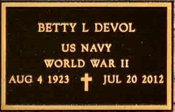 Betty Lois <I>Philbert</I> DeVol 