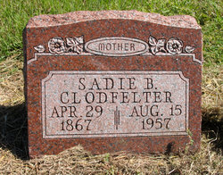 Sarah Bell “Sadie” <I>Dalley</I> Clodfelter 
