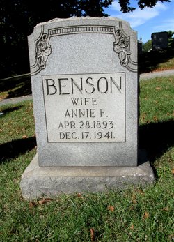 Annie F. <I>Stewart</I> Benson 