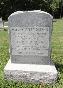 Mary <I>Wheeler</I> Watson 