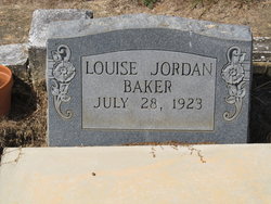 Louise <I>Jordan</I> Baker 