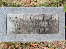 Marie <I>Collins</I> Alexander 