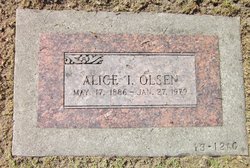 Alice I Olsen 